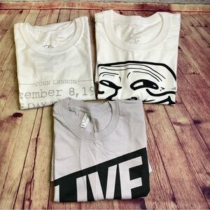 💵English Laundry/Brisco Brand T-Shirt Set of 3 Size Small